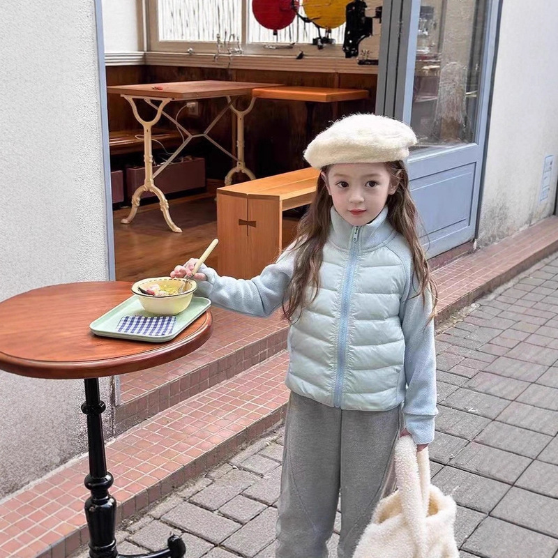 Girls' Lightweight down Cotton Jacket Winter 2025 New Children's Short Slim Coat Girl's Liner Top Jacket