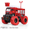 Metal inertia off-road transformer, car model for boys, suitable for import, new collection, fire truck