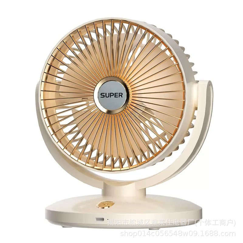 [Amazon Hot Sale] ventilador de escritorio al aire libre circulación de gran viento para el hogar visualización digital ventilador triángulo de doble propósito