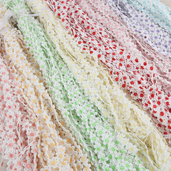 Colorful Small Flower Daisy Multicolored Lace Accessories Handmade Water Soluble Lace Decorations Yellow Red Blue Green 