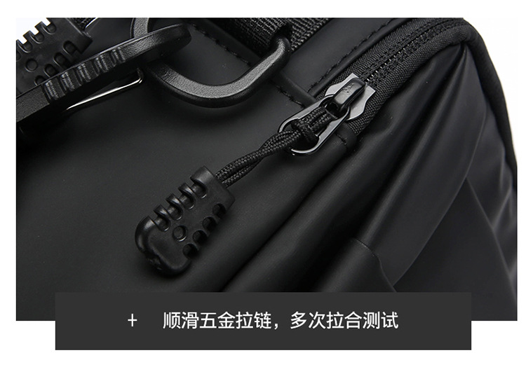 New horizontal multi-functional nylon bag for men, sporty and casual small bag, single-shoulder crossbody handbag, men's cross-border bag undefined
