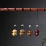 木质马上卡通绿檀木钥匙扣