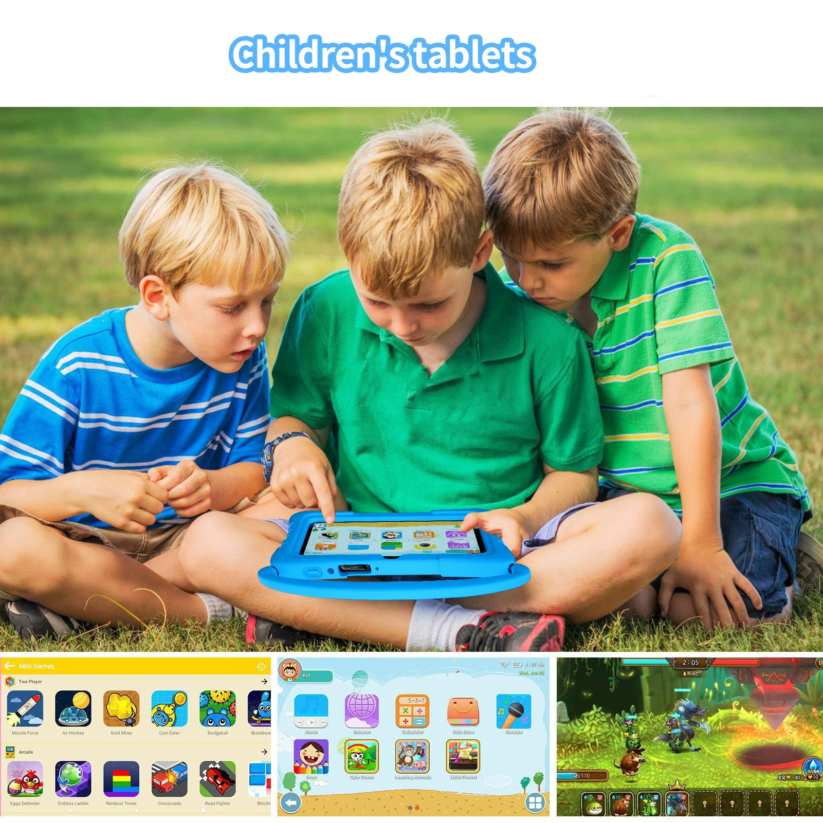Экспортированный Android-планшет для детей 3–8 лет 7 дюймов Google Store планшет
