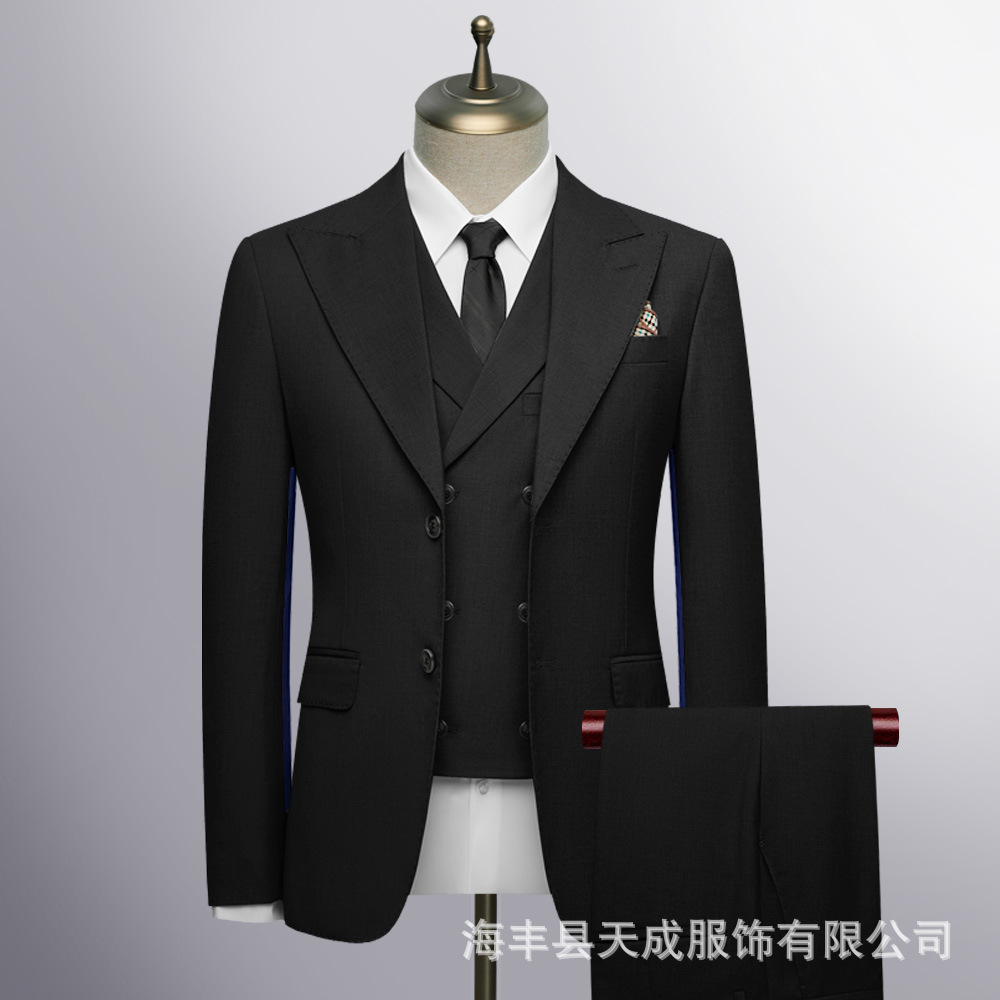 Negro (trabajo + chaleco + pantalones)