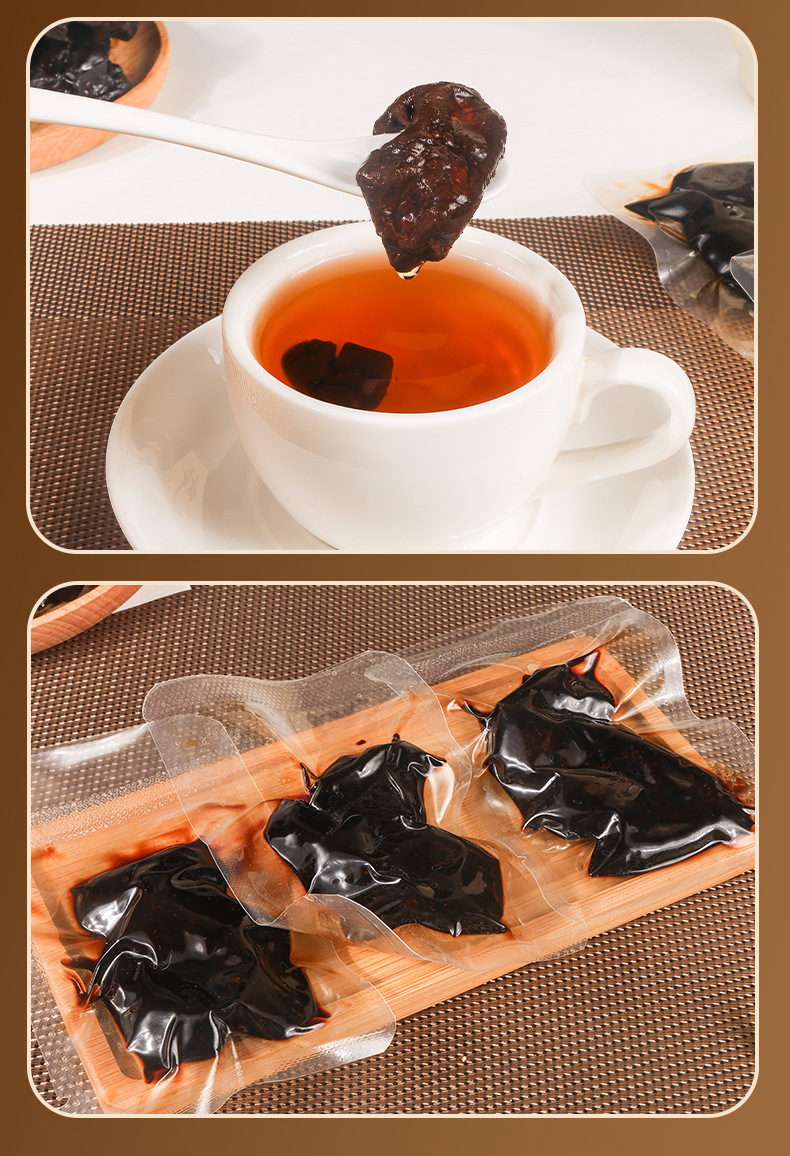 Nine-Steamed Nine-Sun-Dried Polygonatum Rhizome Huang Jing 25g Vacuum Sealed Ready to Eat for Soup and Tea preparation