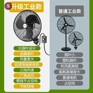 Xianke Industrial Wall Fan High-Power Wall-Mounted Electric Fan Commercial Wall-Mounted Strong Wind Powerful Wall-Mounted Horn Fan