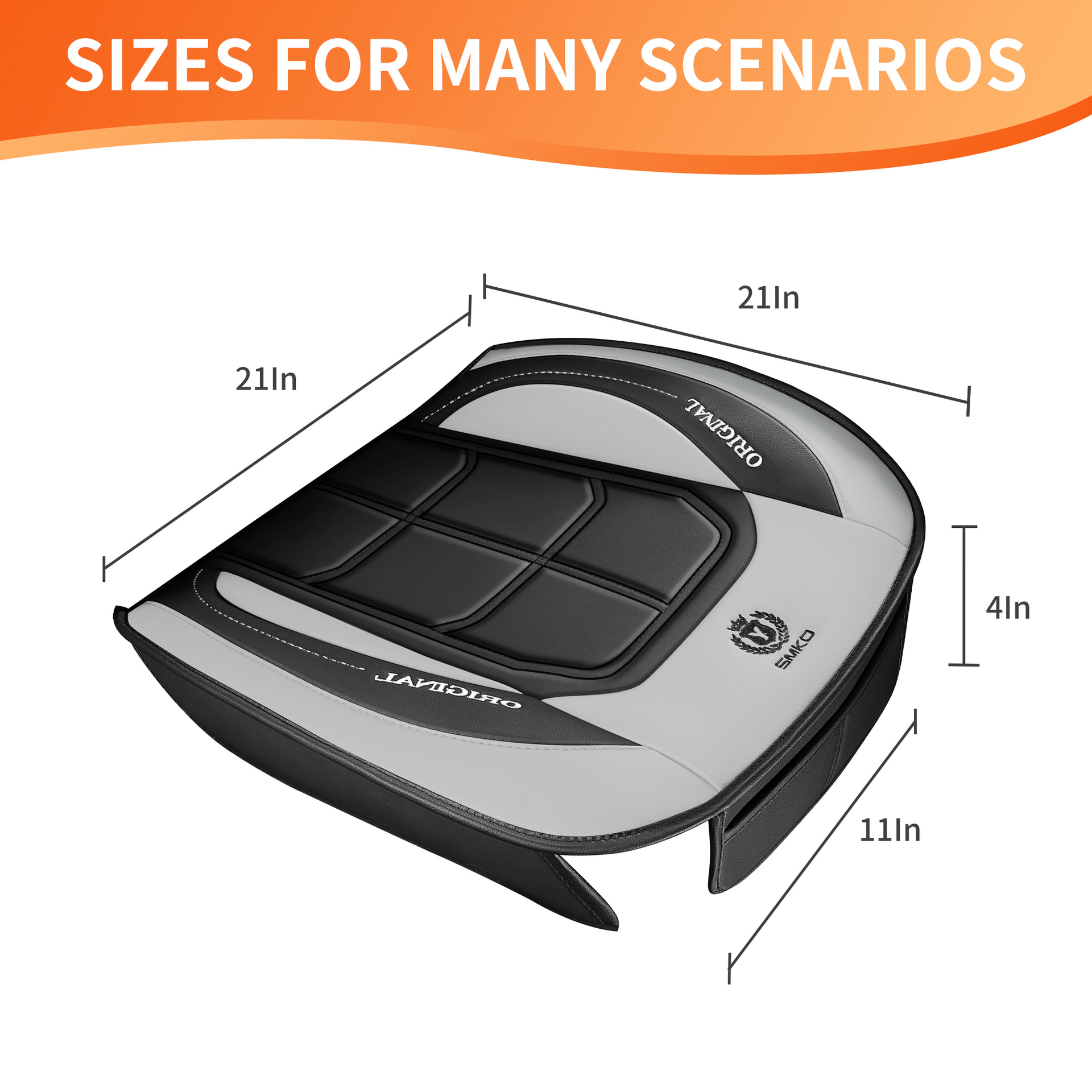 Cross-Border Car Seat Cushion, Universal Color Matching Square Single and Double Piece Seat Cover for All Seasons, One Piece Drop Shipping, Free Car Seat Cushion
