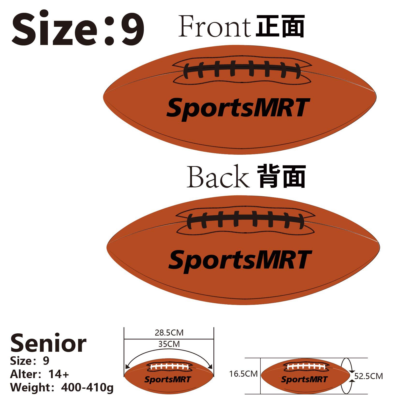 Cross-Border Customizable Luminous Luminous Reflective Rugby Pu American Standard Game Training No. 56789 Rugby