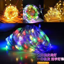 跨境智能点控LEDRGB幻彩皮线灯户外防水插电装饰圣诞树氛围灯批发