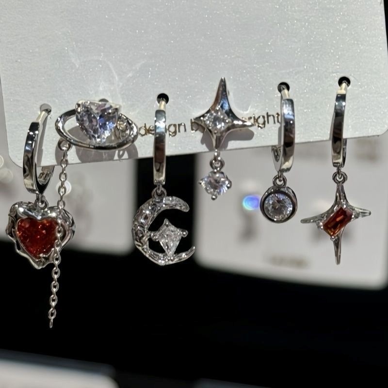 Men's Titanium Stud And Hoop Earring Set For Daily Wear_voghion.com