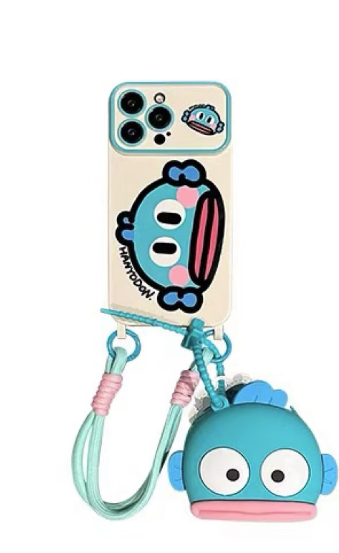 Pez lindo feo de dibujos animados para iphone15 diagonal 16ProMax bolsa de pescado 13 Apple 14 funda para teléfono móvil 15PM nuevo