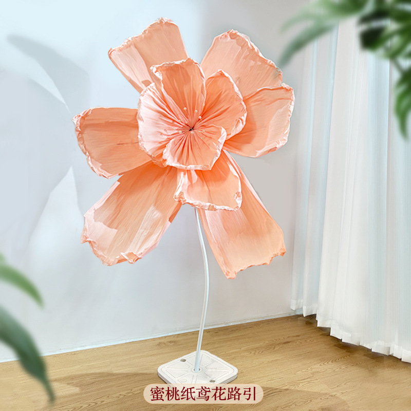 초대형 주름 꽃기둥*복숭아