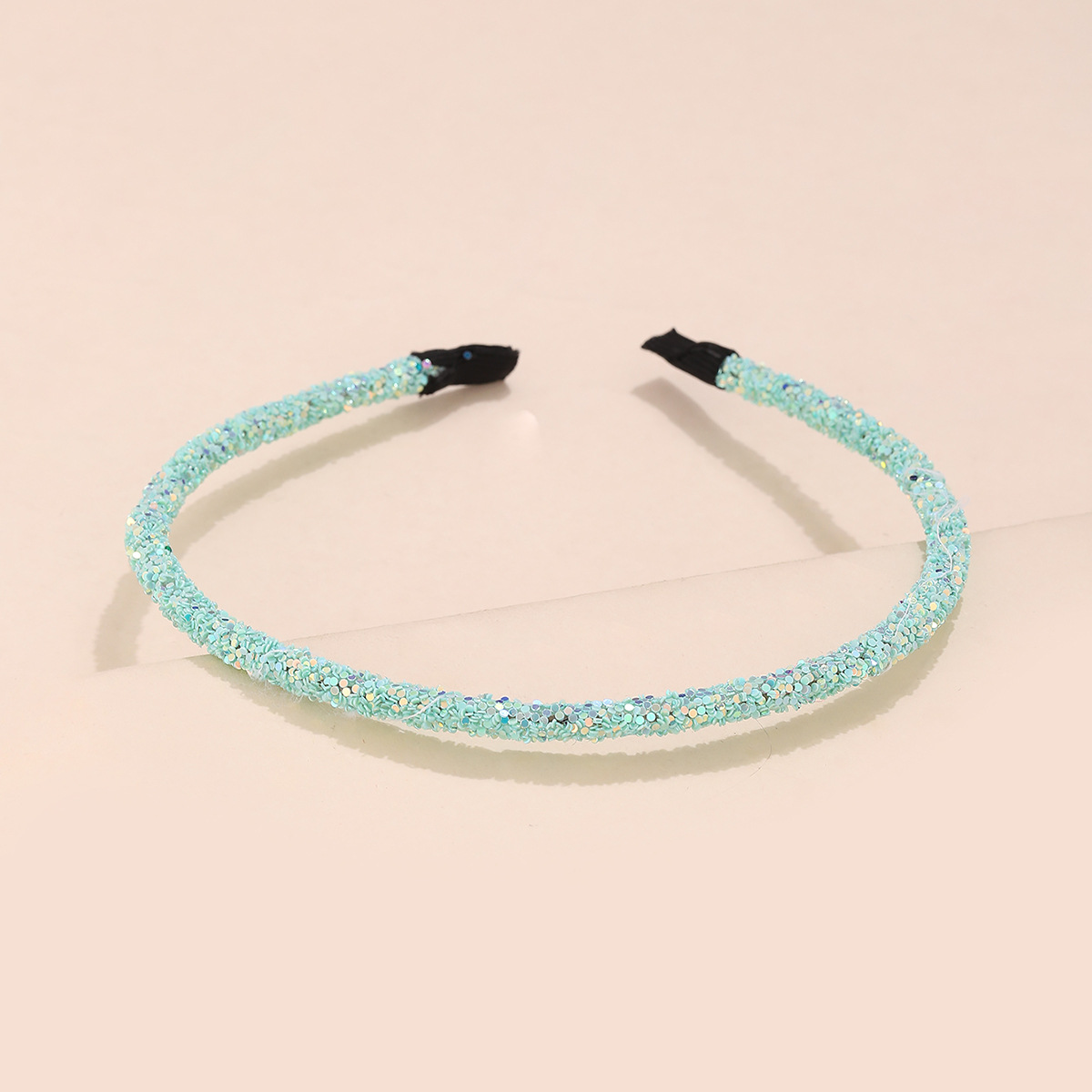 Nuevo estilo europeo y americano de Navidad transfronterizas joyas de cabello de pañuelo de cabeza de mujer cebolla dorada brillante polvo de cabello fija fuente de tarjeta de cabello fina