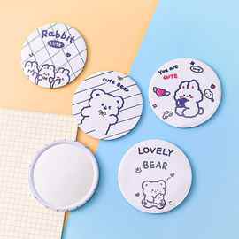 卡通小镜子 可爱ins少女心化妆小圆镜学生小礼品随身便携口袋镜子