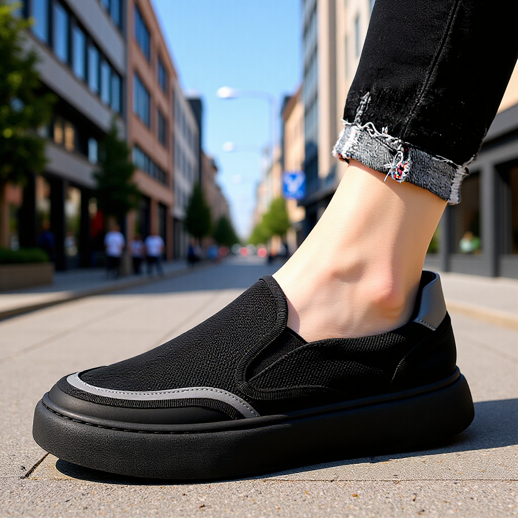 Manufacturer Wholesale New Men's Shoes Summer Slip-On Lazy Shoes Men's Mesh Panel Shoes Men's Sports Casual Cloth Shoes