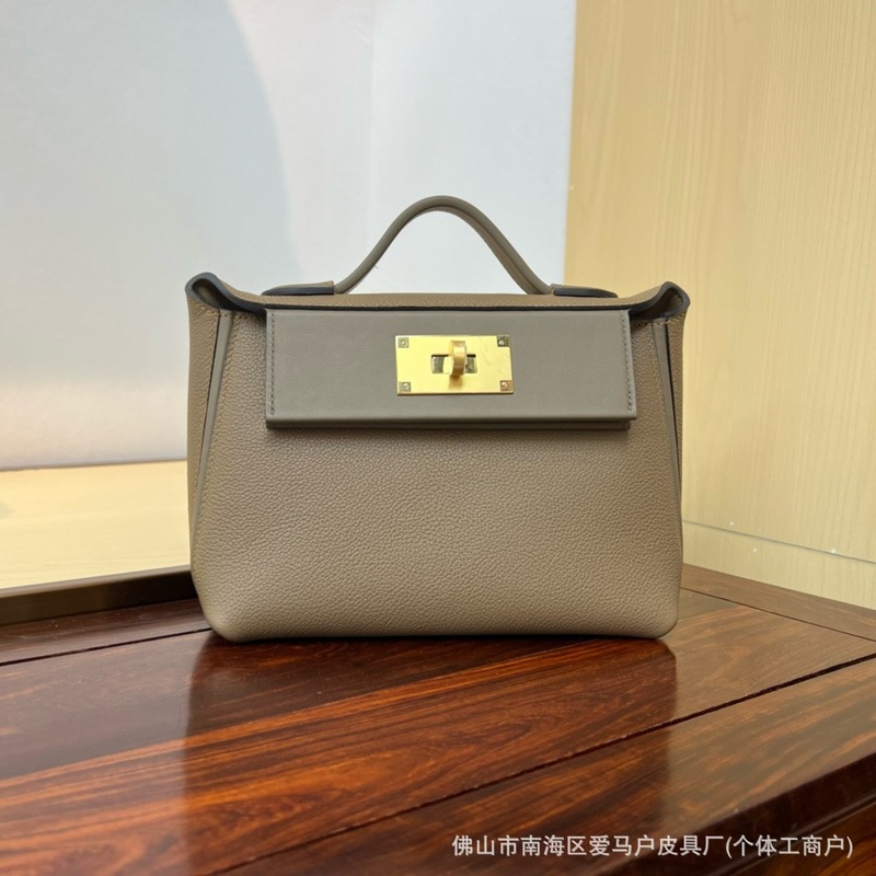 头层Swift皮蜡线手缝2424mini单肩手提斜挎包饺子包高品质轻奢包|undefined