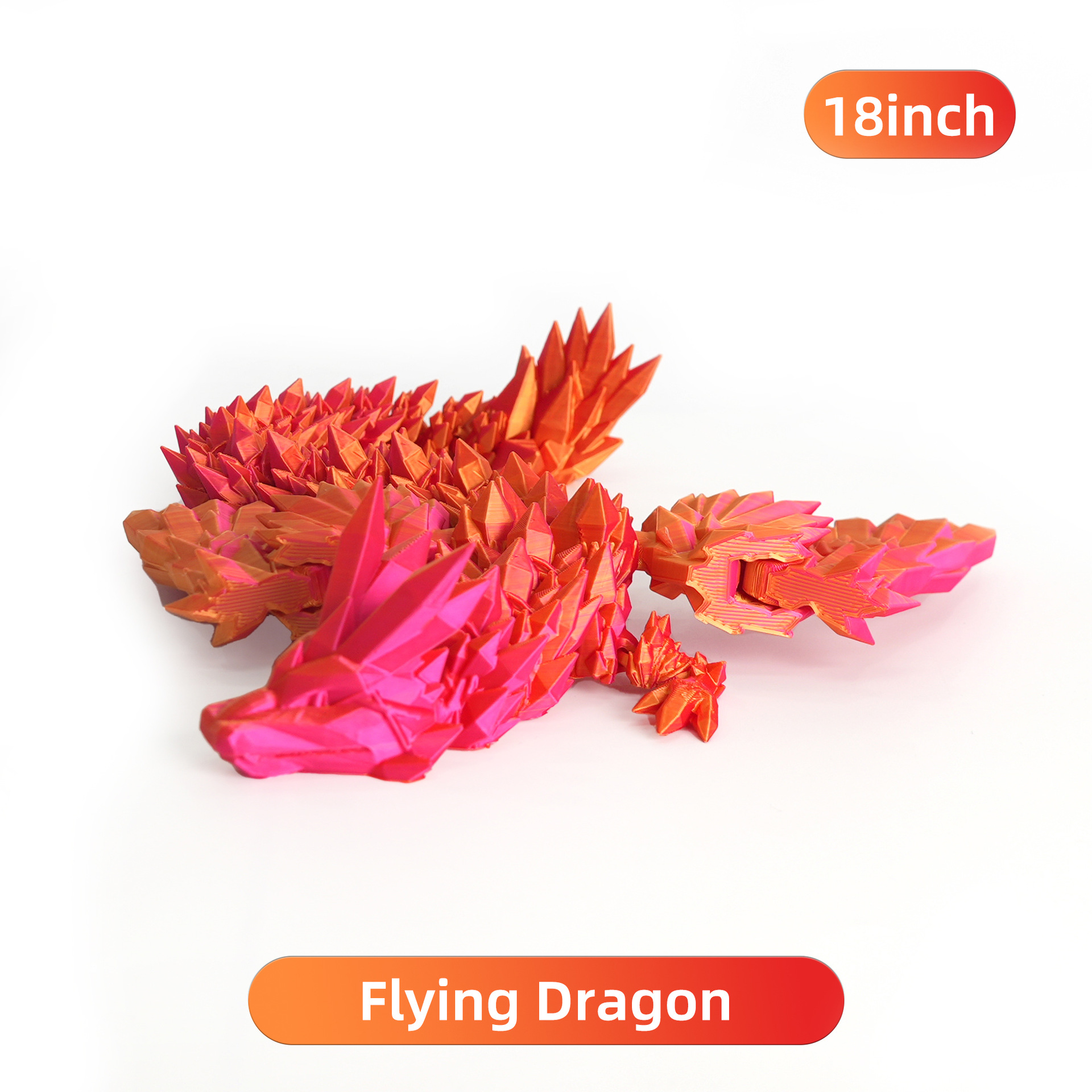 20cm 크리스탈 드래곤 "레드 골드]