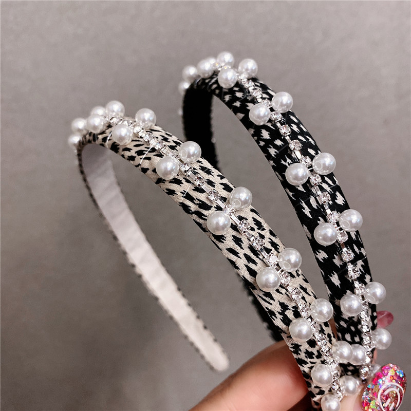 Banda Para El Cabello Con Clip De Resorte Con Estampado De Leopardo Texturizado Versión Coreana display picture 11