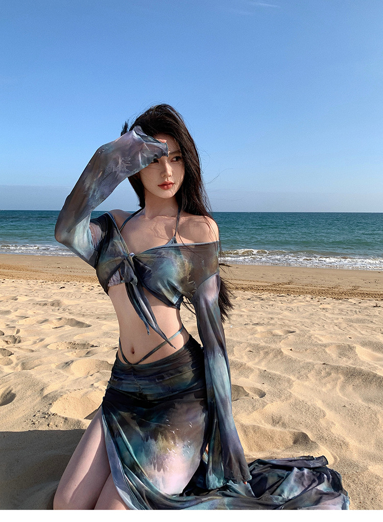 Damen Vierteiliges Bikini Set Slim Fit Für Den Strandurlaub_voghion.com