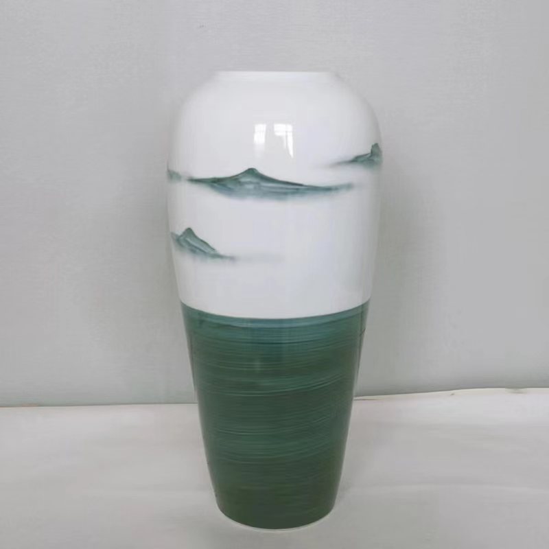 Qianli Jiangshan 대형 높이 32cm 폭 14cm 구경 8cm
