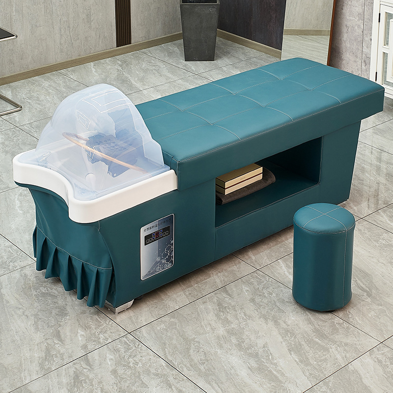 Cama de Champú con Circulación de Agua para Terapia Capilar, Cama de Champú para Salón de Belleza, Cama de Champú para Masaje Tailandés, Terapia Capilar