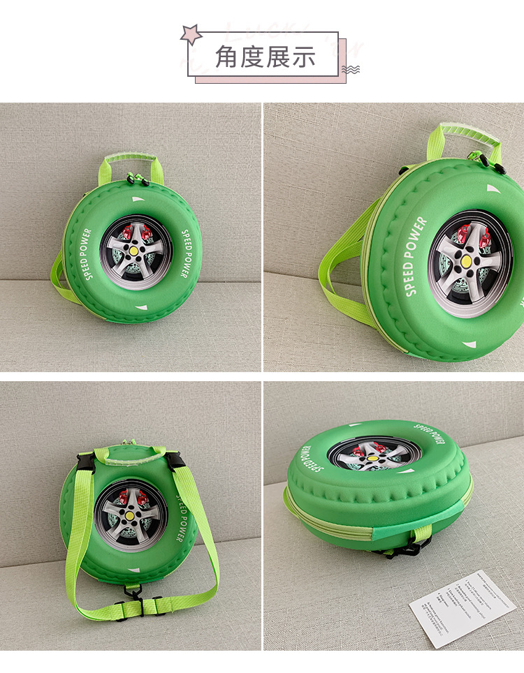2022 Spring New stylish and high-quality tire bag, Korean style simple and fashionable casual handbag, crossbody children's schoolbag undefined