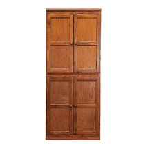 廠家制作木質小衣櫃中式帶門書櫃家用卧室小戶型衣櫥