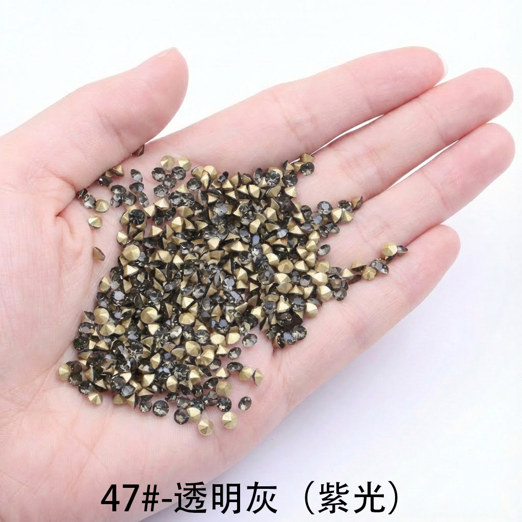 43 # - 48 # venta transfronteriza de uñas de color pila de taladro de vidrio comercio internacional AA taladro accesorios de joyería DIY