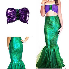 Alibaba.com eBay Amazon Halloween cosplay costume Mermaid half fish tail dress