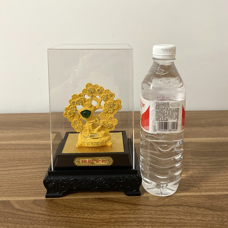 Velvet gold fortune tree ornaments home living room office desktop shop opening car 4s gift ornaments