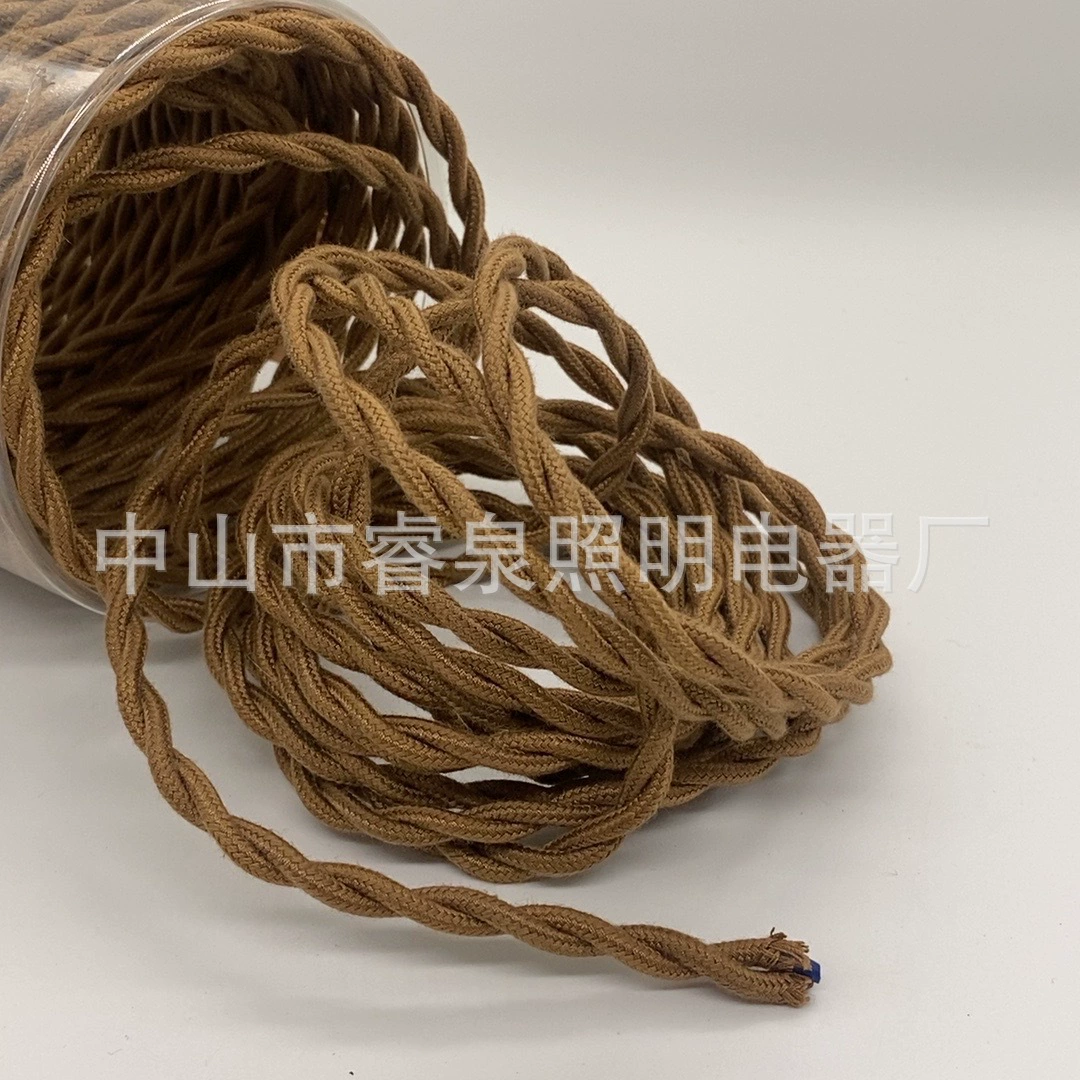 Woven lights, ceiling lamp, retro power cable, wholesale, handmade