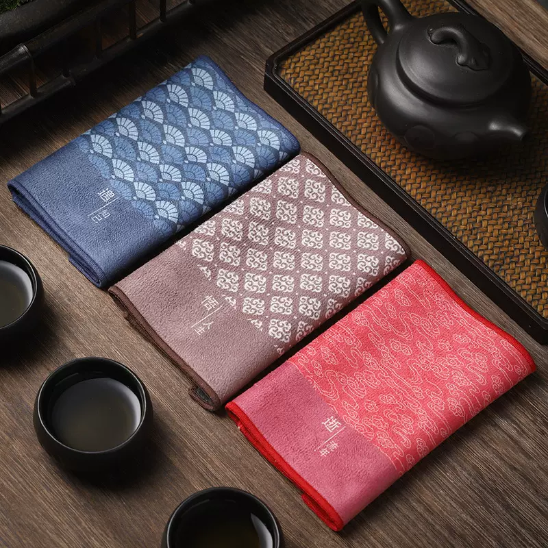 双面绒中式国画加厚禅意吸水日式茶席巾桌布养壶干泡茶巾茶道配件