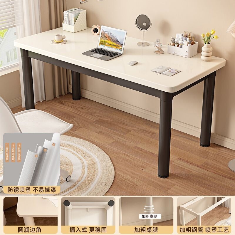 Ins-style desk for girls, home bedroom makeup table, children's study desk, writing desk, large white desk, computer desk Ins-style desk for girls, home bedroom makeup table, children's study desk, writing desk, large white desk, computer desk
