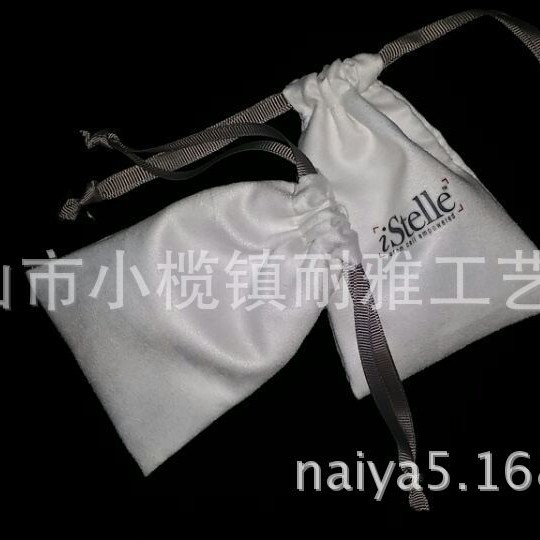 厂家供应精美饰品仿皮绒布袋鹿皮绒抽绳束口袋超纤鸡皮绒收纳袋