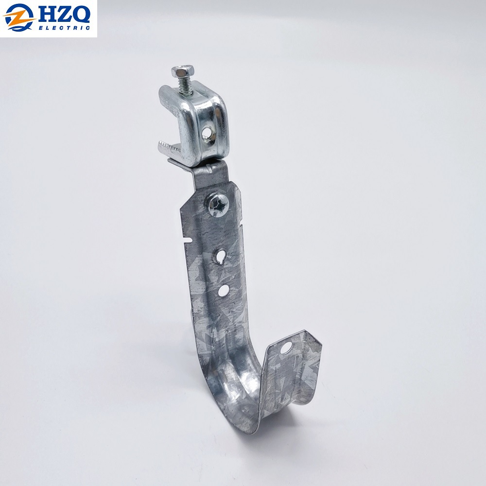 3/4" 可旋转J型钩 ，配AC支架和1/4-20牙的BC钢梁夹，ZQJH12ACPBC