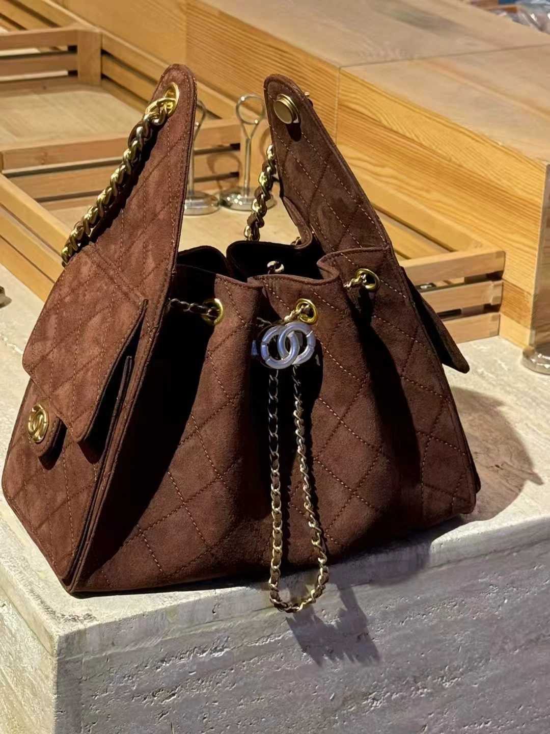 Стильная матовая сумка подмышку, цепь на цепи, ремень для сумки, стиль Chanel, завязывающаяся