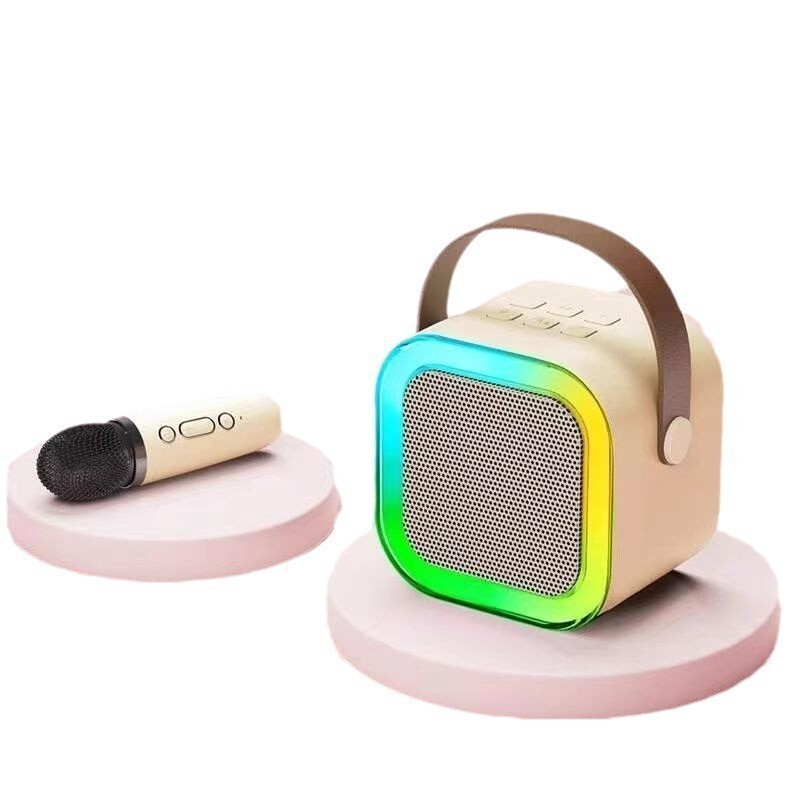 クロスボーダー爆型k 12マイクタイプbluetoothオーディオ一体マイク家庭用k歌屋外ポータブルbluetoothスピーカー|undefined
