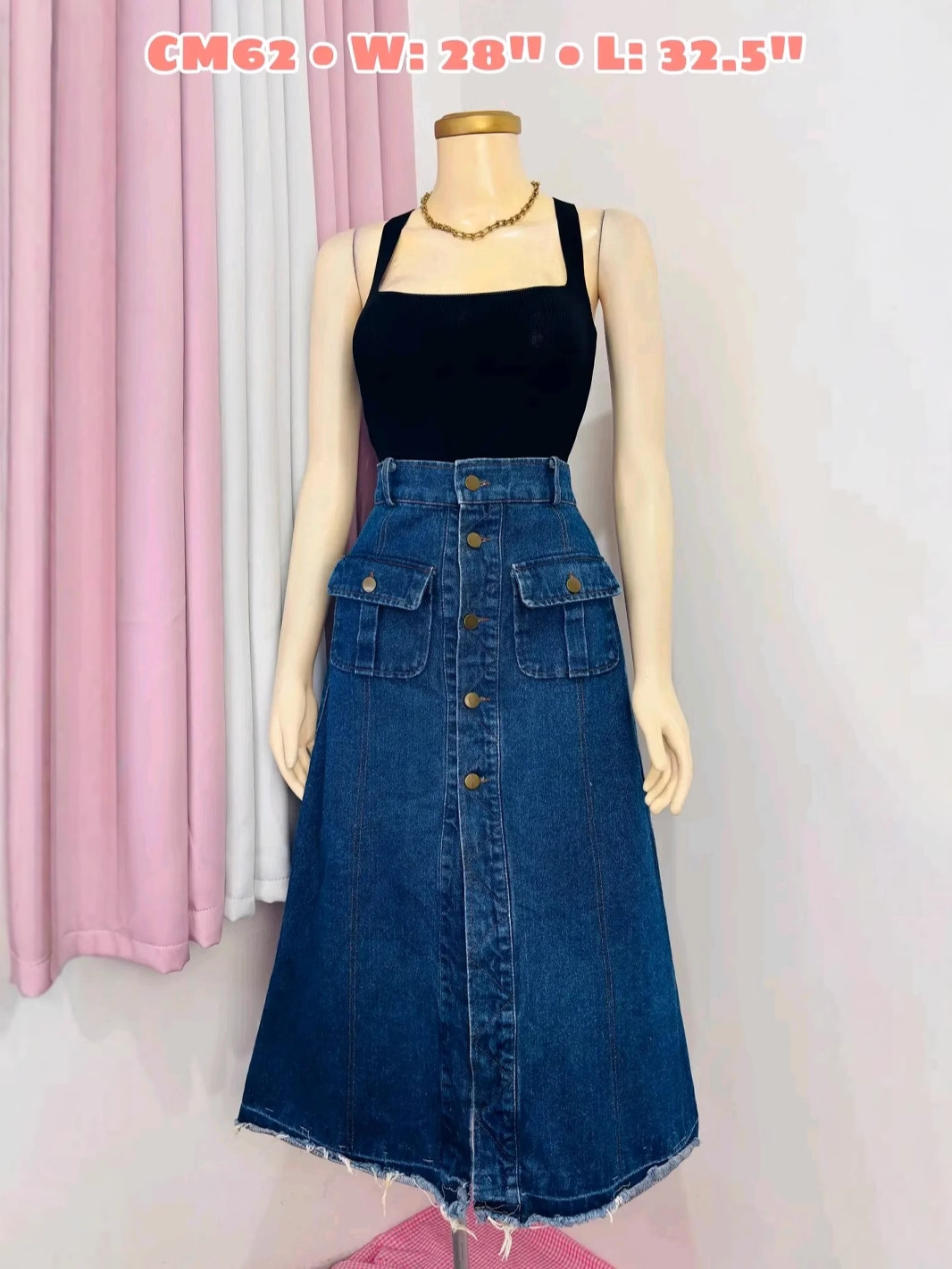 Cargo skirt denim pants wholesale ok ok image 1