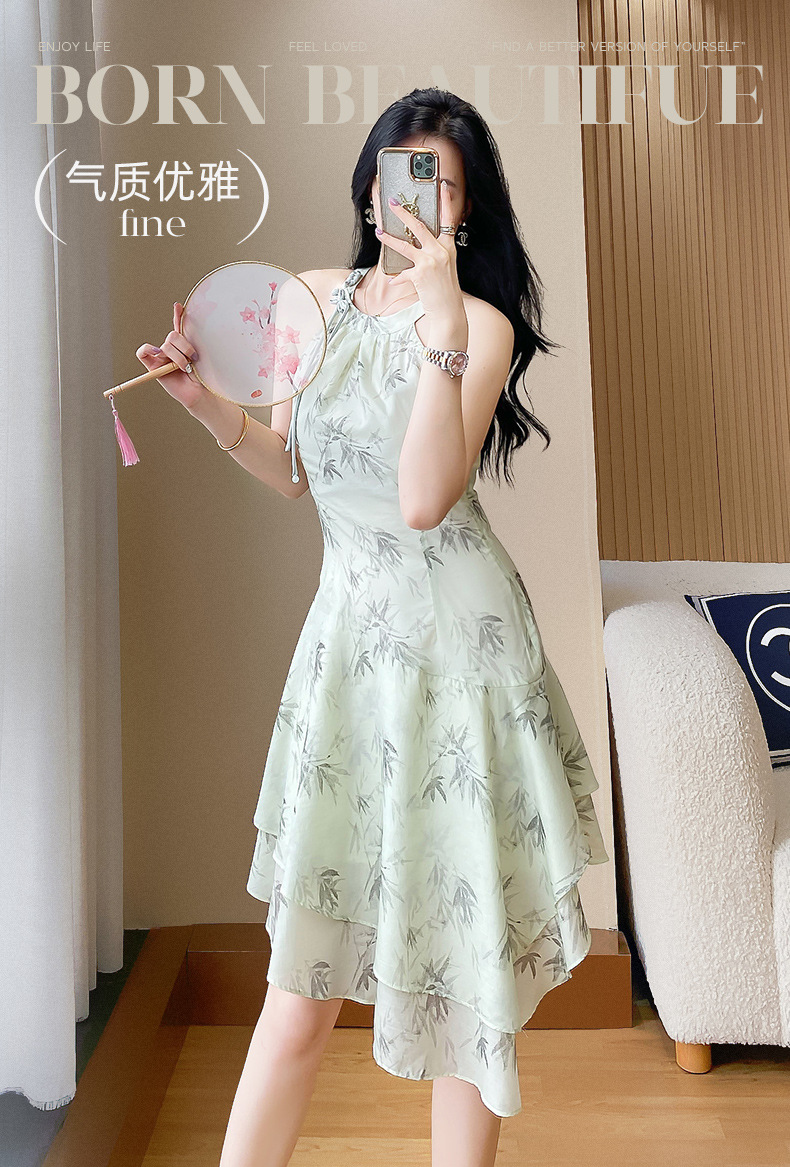B4778 1230K VÁY ĐẦM LIỀN THÂN NỮ DONTDC MÙA HÈ HỌA TIẾT HOA THỜI TRANG NỮ G04 SẢN PHẨM MỚI