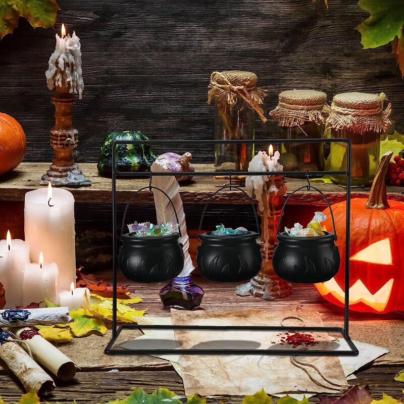 ハロウィーンシーン装飾配置道具魔女桶キャンディー缶魔女缶食器棚9缶|undefined