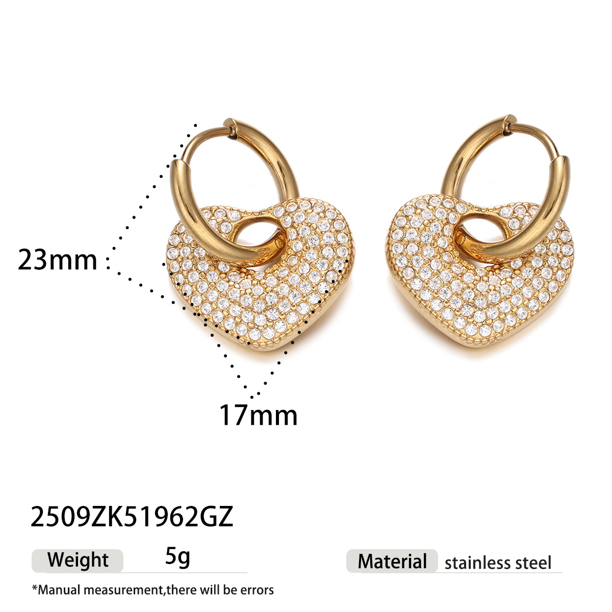 Tina Europa y los Estados Unidos acero inoxidable transfronterizo chapado en oro 18k moda inswind personalidad pendientes temperamento joyas al por mayor mujeres
