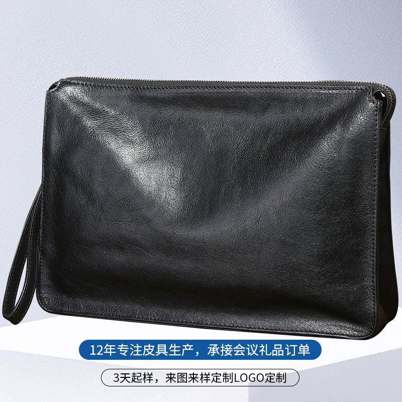 Кожаный ручной маленький клатч, натуральная кожа, коровья кожа, новая коллекция