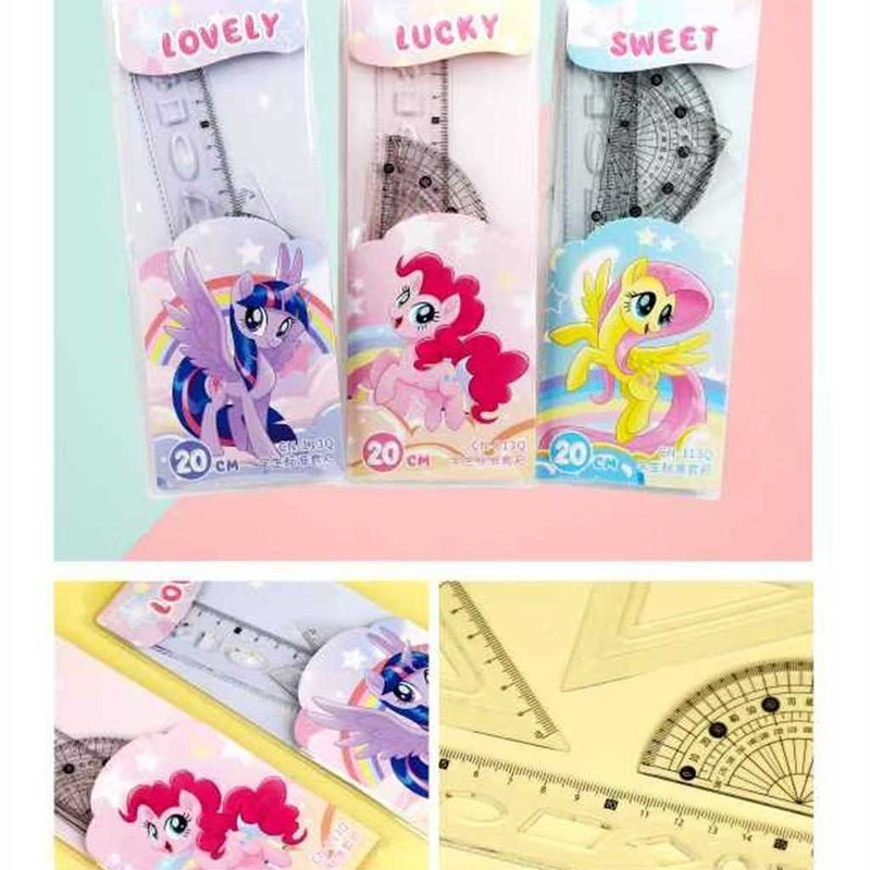 工場卸売新しいクリエイティブ透明定規学生定規三角プレート試験絵画 4 ピース定規卸売|undefined