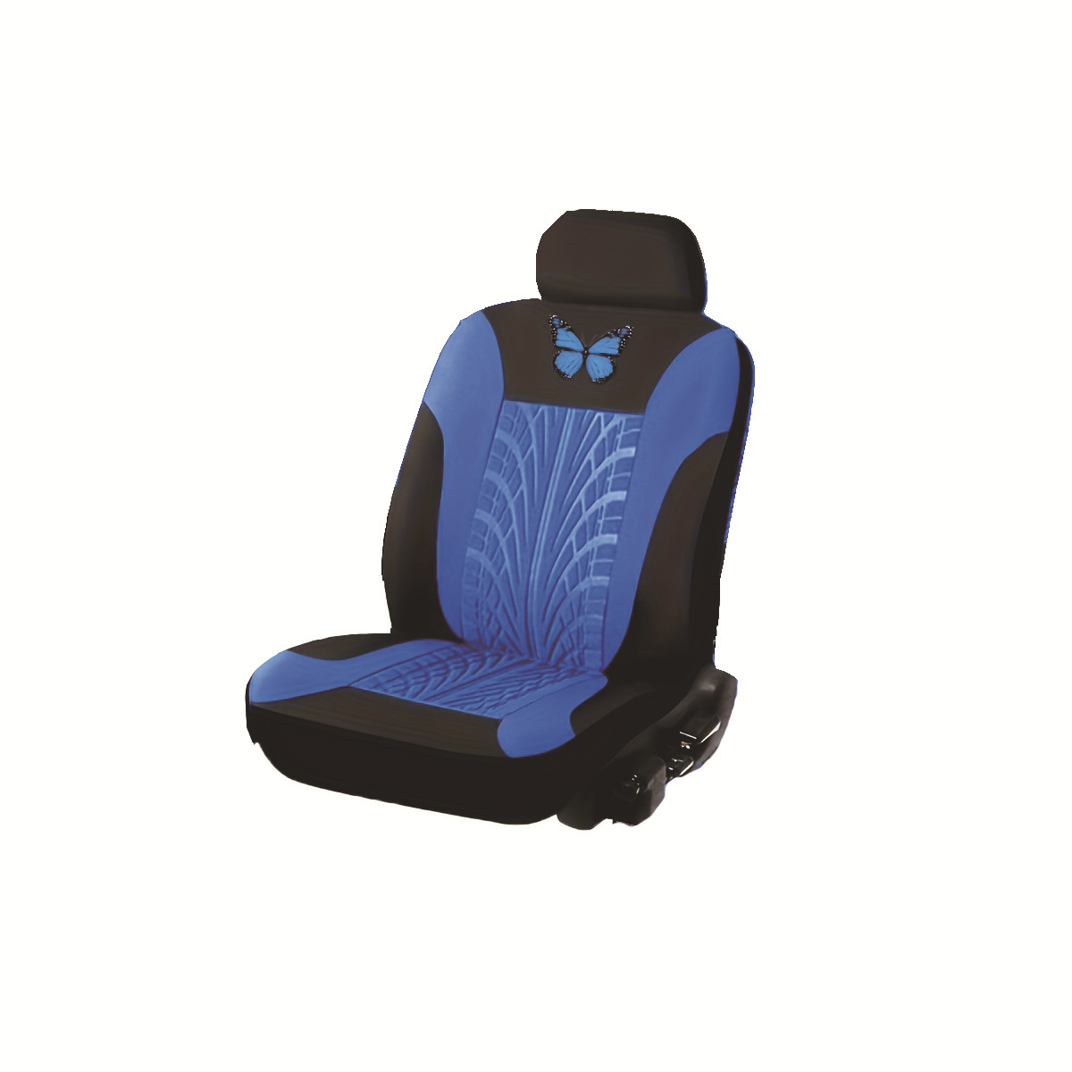 Moda mariposa pintada en caliente doble cojín de proceso de asiento de automóvil general cubierta de asiento transpirable suave y cómoda