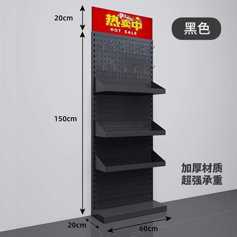 가로 60, 3단보드, 후크2단, 높이 168(선반높이 150)_화이트