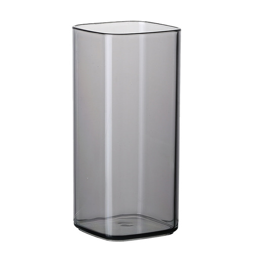 Acrylic Water Cup Restaurant Tea Cup Transparent Home Juice Cup Square Milk Cup Anti-slip High-temperature Boiling Water Cup