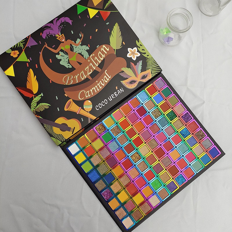 Eye Shadow Type Of Cosmetics Plastic Material Multicolor, Eye Pattern Multicolor Eye Plastic Eye Shadow