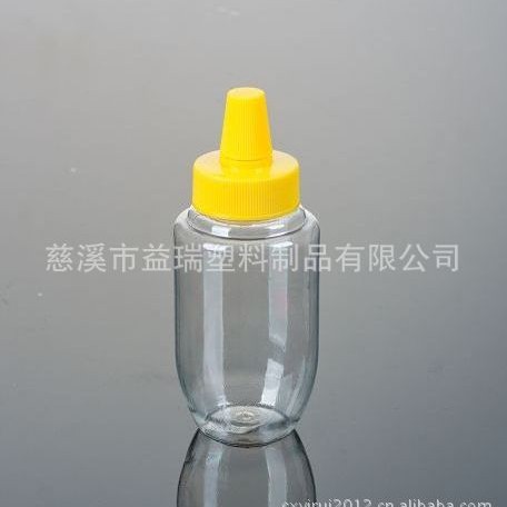 尖嘴长嘴透明圆形蜂蜜瓶250g 果酱瓶 玫瑰酱瓶(A43)