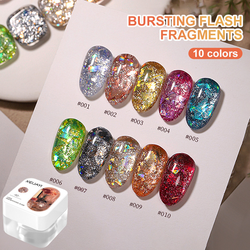 Nail Art Laser Crushed Ice Residue Nail Oil Glue Summer Internet Celebrant Same-style Flash Foot Armor Sequin Glue All-match White Nail Art Laser Crushed Ice Residue Nail Oil Glue Summer Internet Celebrant Same-style Flash Foot Armor Sequin Glue All-match White