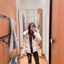 25新款泡芙五格杜邦三防可溯源三星90白鸭绒羽绒服女短款面包服